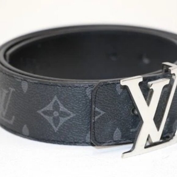 Louis Vuitton Monogram Leather Belt M9232 - Black/Gray - Picture 3 of 12